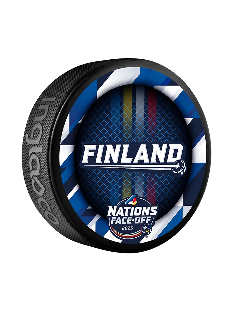 NHL 4 Nations Face-Off Souvenir Collectors Puck Team Finland