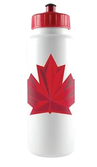 Hockey Canada Water Bottle Plastic Pull Top Team Canada