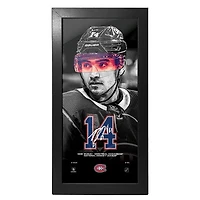 NHL 6" x 12" Frame Neon Visor Nick Suzuki Canadiens