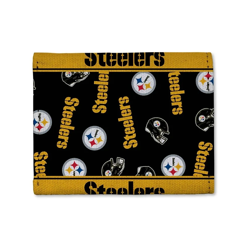 NFL Canvas Trifold Wallet Steelers