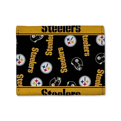 NFL Canvas Trifold Wallet Steelers