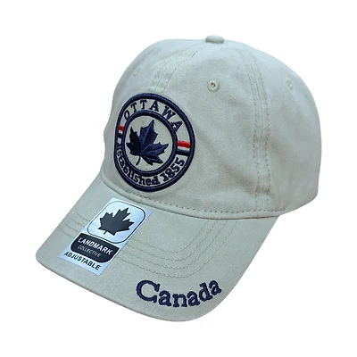 Ottawa Hat Washed Circle Emblem (Khaki)