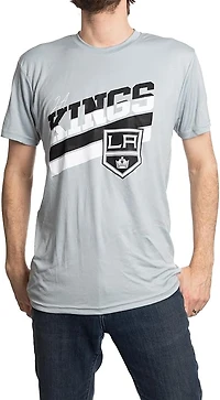 NHL T-Shirt Performance Rashguard Stripes Kings