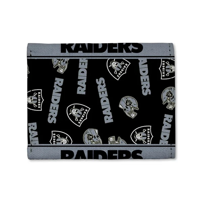 NFL Canvas Trifold Wallet Raiders