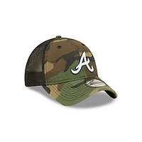 MLB Hat 920 Trucker Camo Woodland Braves