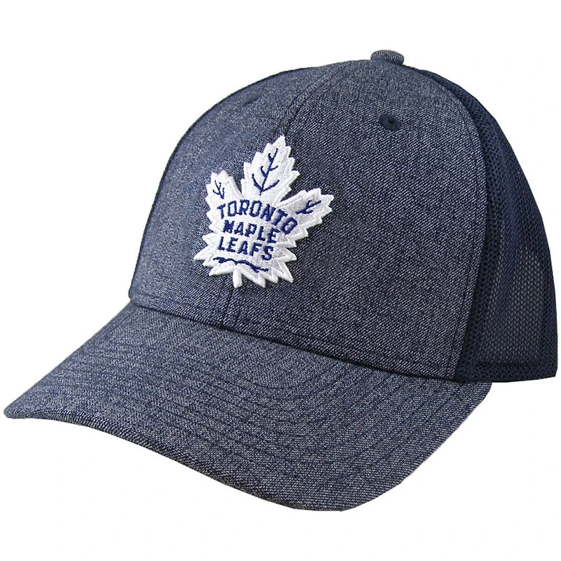 NHL Hat Stretch Fit Poly Heathered Team Maple Leafs
