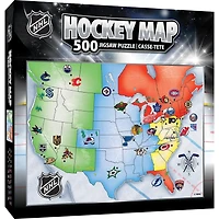 NHL Hockey Map Jigsaw Puzzle