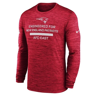 NFL Long Sleeve Dri-Fit Shirt Driven Back Patriots