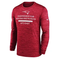 NFL Long Sleeve Dri-Fit Shirt Driven Back Patriots