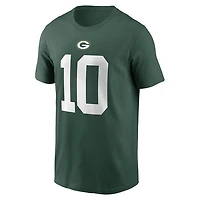 NFL Player T-Shirt Name And Number Jordan Love Packers