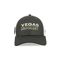 NHL Hat Structured Adjustable Trucker Authentic Pro Team Name Golden Knights
