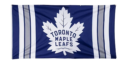 NHL Striped Vertical Jumbo Banner Flag 118" x 62" Maple Leafs