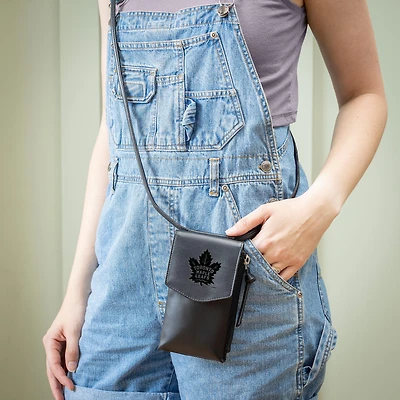 NHL Embossed Cross Body Wallet Maple Leafs