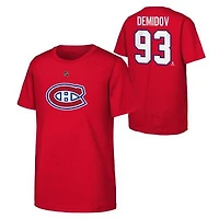 NHL Youth Player T-Shirt Ivan Demidov Canadiens