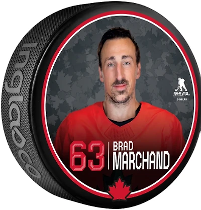 Hockey Canada Player Photo Puck 2026 Olympics Brad Marchand Team Canada
