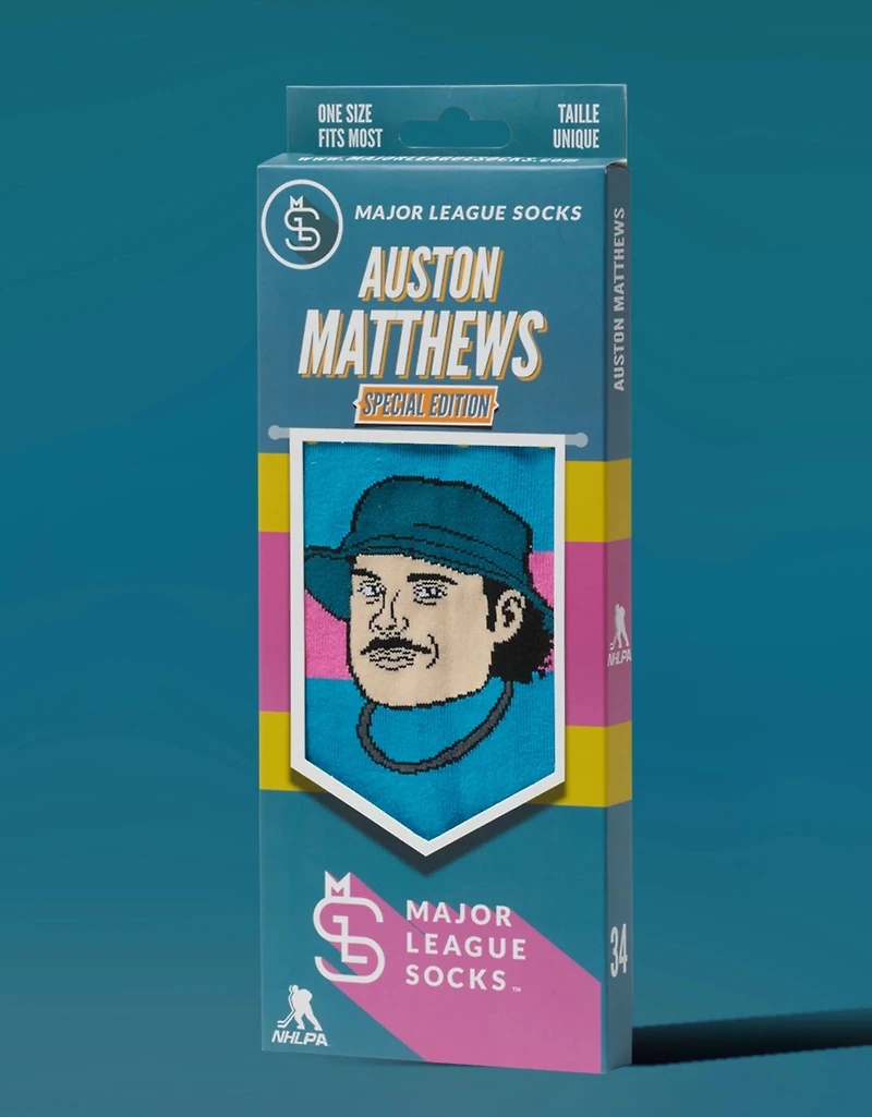 NHLPA Player Socks Auston Matthews Special Edition Maple Leafs