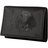 NHL Wallet Leather Tri-Fold Blackhawks (Black)