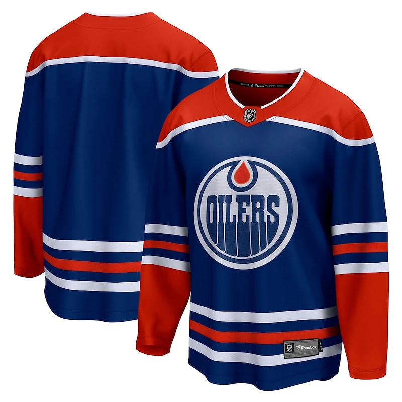 NHL Blank Replica Breakaway Jersey Home Oilers