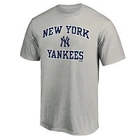 MLB T-Shirt Heart & Soul Heather Grey Yankees