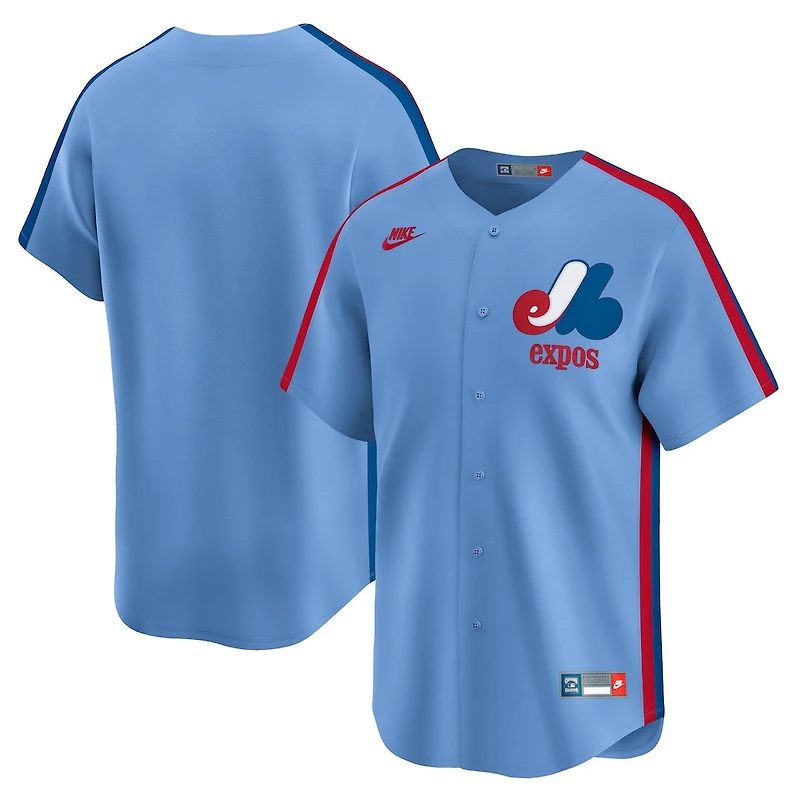 MLB Limited Cooperstown Jersey Blank Road Expos