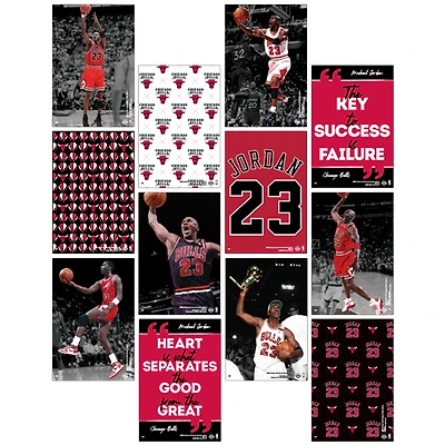 NBA Poster 12-Pack Poster Collage Bulls Michael Jordan