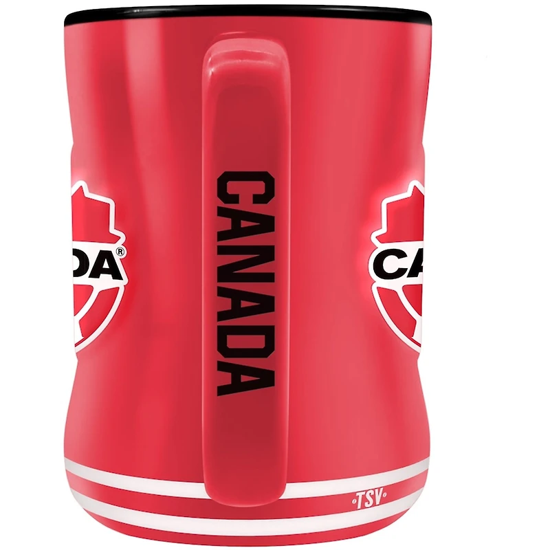 Canadian Soccer Association Coffee Mug Sculpted Relief Team Canada