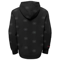 NHL Youth Hoodie Allover Logo Print Canadiens