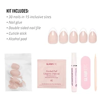 NFL Glamnetic French Tip Press-On Nails Lions