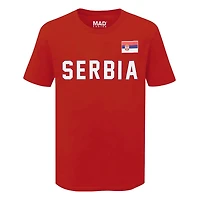 Country T-Shirt Flag Serbia (Red)