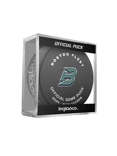 PWHL Game Puck 2025 Boston Fleet