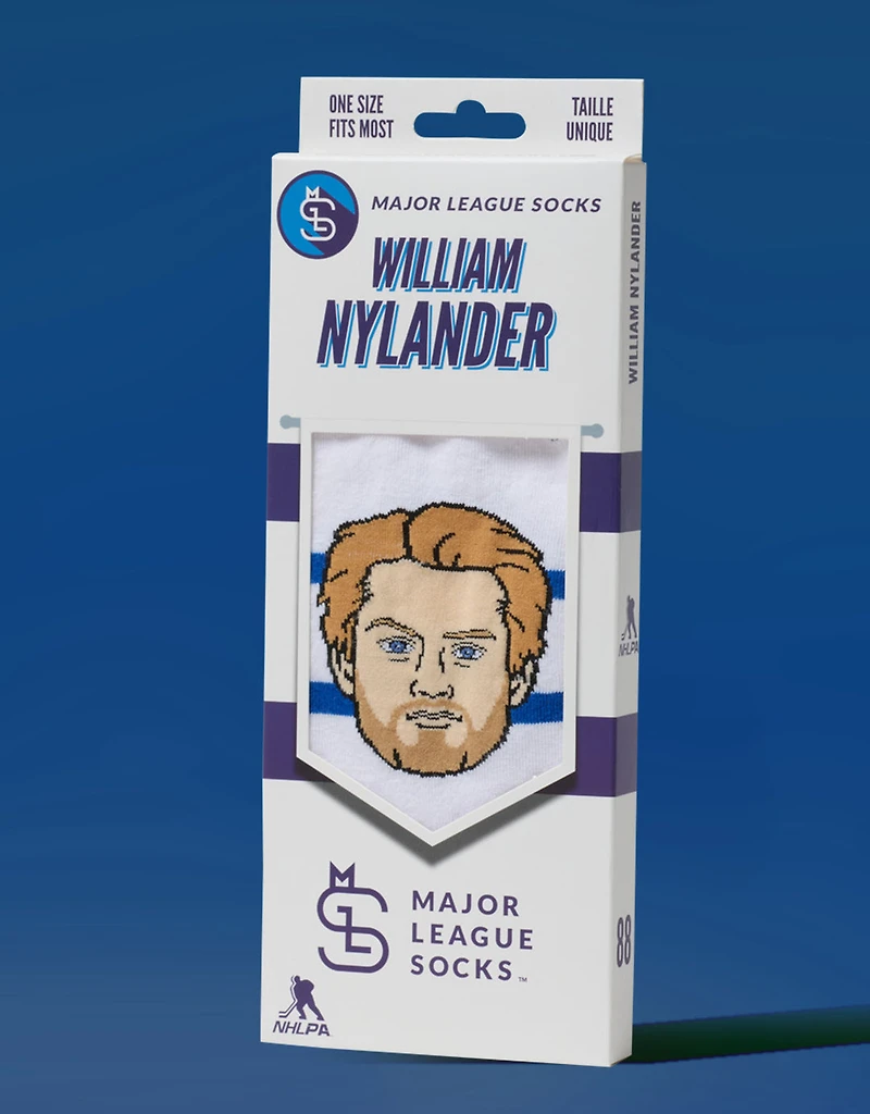 Hockey Canada Player Socks White/Blue William Nylander Leafs