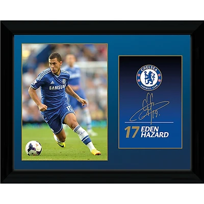EPL 18x14 Player Frame Mounted Collage Eden Hazard Chelsea
