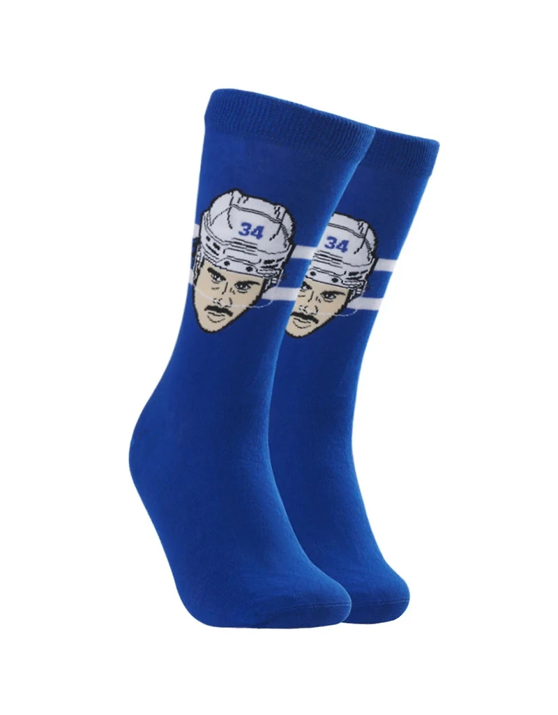 NHLPA Youth Player Socks Auston Matthews Maple Leafs
