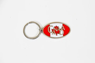 Country Keychain Oval Canada
