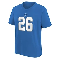 NFL Player T-Shirt Name And Number Jahmyr Gibbs Lions