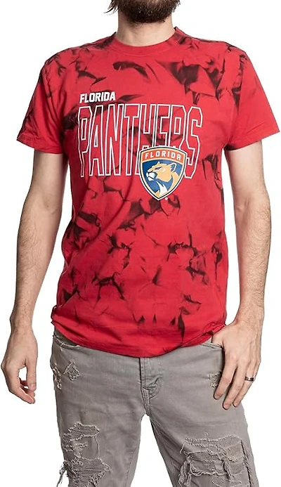 NHL Tie-Dye T-Shirt Outline Print Panthers