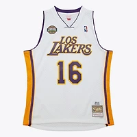 NBA Hardwood Classics Player 2008-09 Swingman Jersey Pau Gasol Lakers (White)