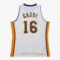 NBA Hardwood Classics Player 2008-09 Swingman Jersey Pau Gasol Lakers (White)