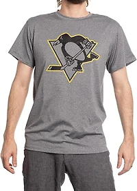 NHL Performance T-Shirt Rash Guard Marled Penguins