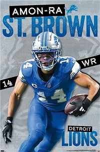 NFL Player Wall Poster Amon-Ra St. Brown Lions