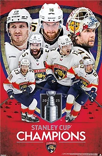 NHL Wall Poster 2025 Stanley Cup Champions Panthers
