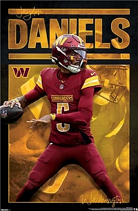 NFL Player Wall Poster Jayden Daniels Commanders