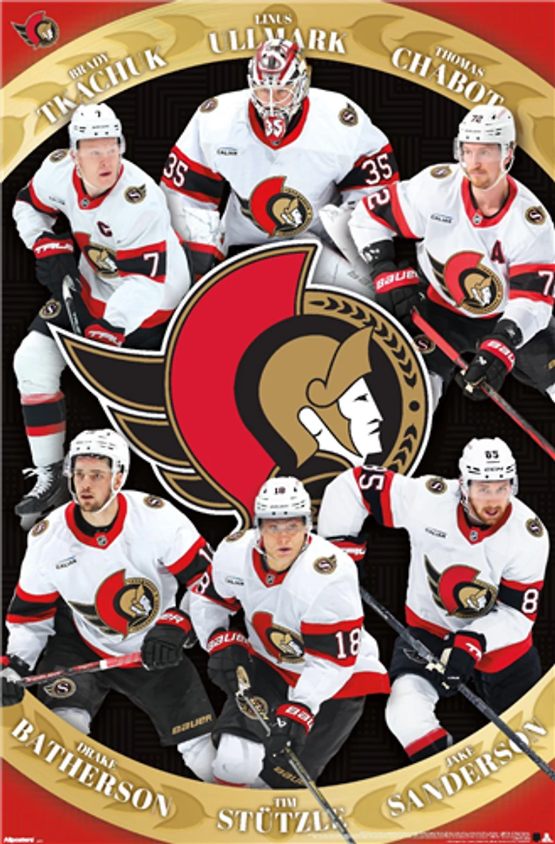 NHL Wall Poster Team 2025 Senators