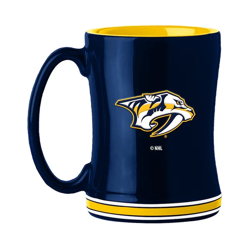 NHL Coffee Mug Sculpted Relief Predators