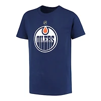 NHL Youth T-Shirt Primary Logo Home Royal Blue Oilers