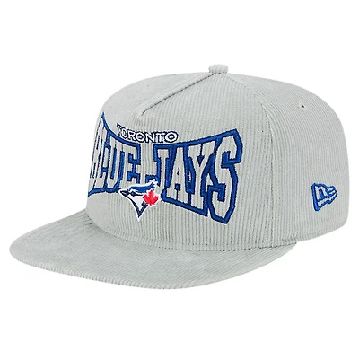 MLB Hat Golfer Snapback Corduroy Blue Jays