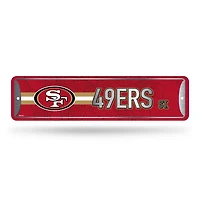 NFL Metal Street Sign 4" x 15 49ers