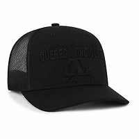 NHL Hat '47 MVP Contemporary Trucker Tonal Black Nordiques