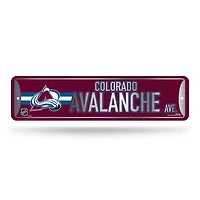 NHL Metal Street Sign 4" x 15 Avalanche