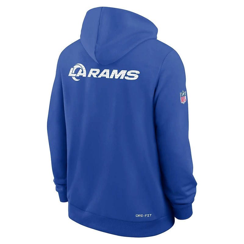 NFL Hoodie Pull Over Fleece Sideline 2025 Rams